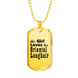 Oriental Longhair - 18k Gold Finished Luxury Dog Tag Necklace