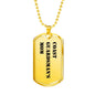 Coast Guardsman's Mom - 18k Gold Finished Luxury Dog Tag Necklace
