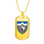 109th Mountain Assault Battalion (Ukraine) - 18k Gold Finished Luxury Dog Tag Necklace