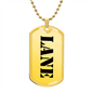 Lane - 18k Gold Finished Luxury Dog Tag Necklace