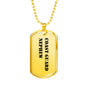 Coast Guard Nephew - 18k Gold Finished Luxury Dog Tag Necklace