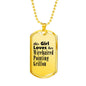 Wirehaired Pointing Griffon - 18k Gold Finished Luxury Dog Tag Necklace