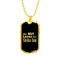 Shiba Inu v2 - 18k Gold Finished Luxury Dog Tag Necklace