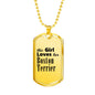 Boston Terrier - 18k Gold Finished Luxury Dog Tag Necklace