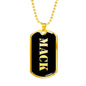 Mack v2 - 18k Gold Finished Luxury Dog Tag Necklace