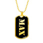 Max v2 - 18k Gold Finished Luxury Dog Tag Necklace