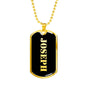 Joseph v2 - 18k Gold Finished Luxury Dog Tag Necklace