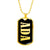 Ada v02 - 18k Gold Finished Luxury Dog Tag Necklace