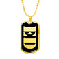 Ed v2 - 18k Gold Finished Luxury Dog Tag Necklace