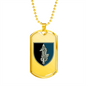 73rd Maritime Special Operations Center (Ukraine) - 18k Gold Finished Luxury Dog Tag Necklace