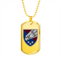 25th Airborne Brigade (Ukraine) - 18k Gold Finished Luxury Dog Tag Necklace