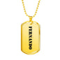 Fernando - 18k Gold Finished Luxury Dog Tag Necklace