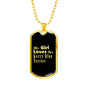 Kerry Blue Terrier v2 - 18k Gold Finished Luxury Dog Tag Necklace