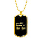 Chow Chow v2 - 18k Gold Finished Luxury Dog Tag Necklace