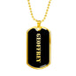 Geoffrey v2 - 18k Gold Finished Luxury Dog Tag Necklace