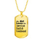 American English Coonhound - 18k Gold Finished Luxury Dog Tag Necklace