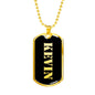 Kevin v2 - 18k Gold Finished Luxury Dog Tag Necklace