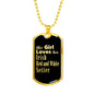 Irish Red and White Setter v2 - 18k Gold Finished Luxury Dog Tag Necklace