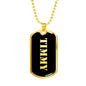 Timmy v2 - 18k Gold Finished Luxury Dog Tag Necklace