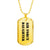Air Force Daughter - 18k Gold Finished Luxury Dog Tag Necklace