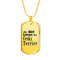 Cesky Terrier - 18k Gold Finished Luxury Dog Tag Necklace