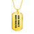 Air Force Boyfriend - 18k Gold Finished Luxury Dog Tag Necklace