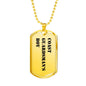 Coast Guardsman's Boy - 18k Gold Finished Luxury Dog Tag Necklace