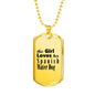Spanish Water Dog - 18k Gold Finished Luxury Dog Tag Necklace