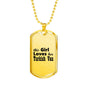 Turkish Van - 18k Gold Finished Luxury Dog Tag Necklace