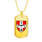 39th Air Defence Missile Regiment (Ukraine) - 18k Gold Finished Luxury Dog Tag Necklace
