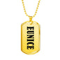 Eunice v01 - 18k Gold Finished Luxury Dog Tag Necklace