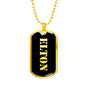 Elton v2 - 18k Gold Finished Luxury Dog Tag Necklace