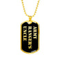 Army Ranger's Uncle v2 - 18k Gold Finished Luxury Dog Tag Necklace