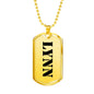 Lynn - 18k Gold Finished Luxury Dog Tag Necklace