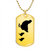 Mama Chicken With 2 Chicks - 18k Gold Finished Luxury Dog Tag Necklace