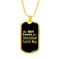Australian Cattle Dog v2 - 18k Gold Finished Luxury Dog Tag Necklace