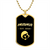 Mama, Est. 2020 v2 - 18k Gold Finished Luxury Dog Tag Necklace