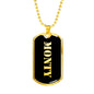 Monty v2 - 18k Gold Finished Luxury Dog Tag Necklace