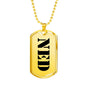 Ned - 18k Gold Finished Luxury Dog Tag Necklace