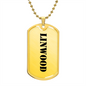 Linwood - 18k Gold Finished Luxury Dog Tag Necklace