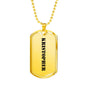 Kristopher - 18k Gold Finished Luxury Dog Tag Necklace