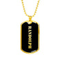Randolph v2 - 18k Gold Finished Luxury Dog Tag Necklace