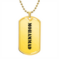 Mohammad - 18k Gold Finished Luxury Dog Tag Necklace