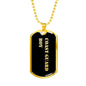 Coast Guard Boy v2 - 18k Gold Finished Luxury Dog Tag Necklace