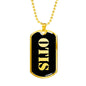 Otis v2 - 18k Gold Finished Luxury Dog Tag Necklace
