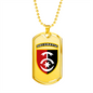 30th Mechanized Brigade (Ukraine) - 18k Gold Finished Luxury Dog Tag Necklace