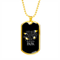 We Just Call Him Papa - 18k Gold Finished Luxury Dog Tag Necklace
