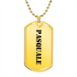 Pasquale - 18k Gold Finished Luxury Dog Tag Necklace