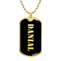 Danial v2 - 18k Gold Finished Luxury Dog Tag Necklace