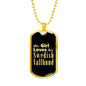 Swedish Vallhund v2 - 18k Gold Finished Luxury Dog Tag Necklace